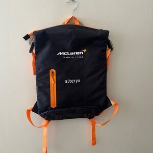 Formula Team Black and Orange Backpack